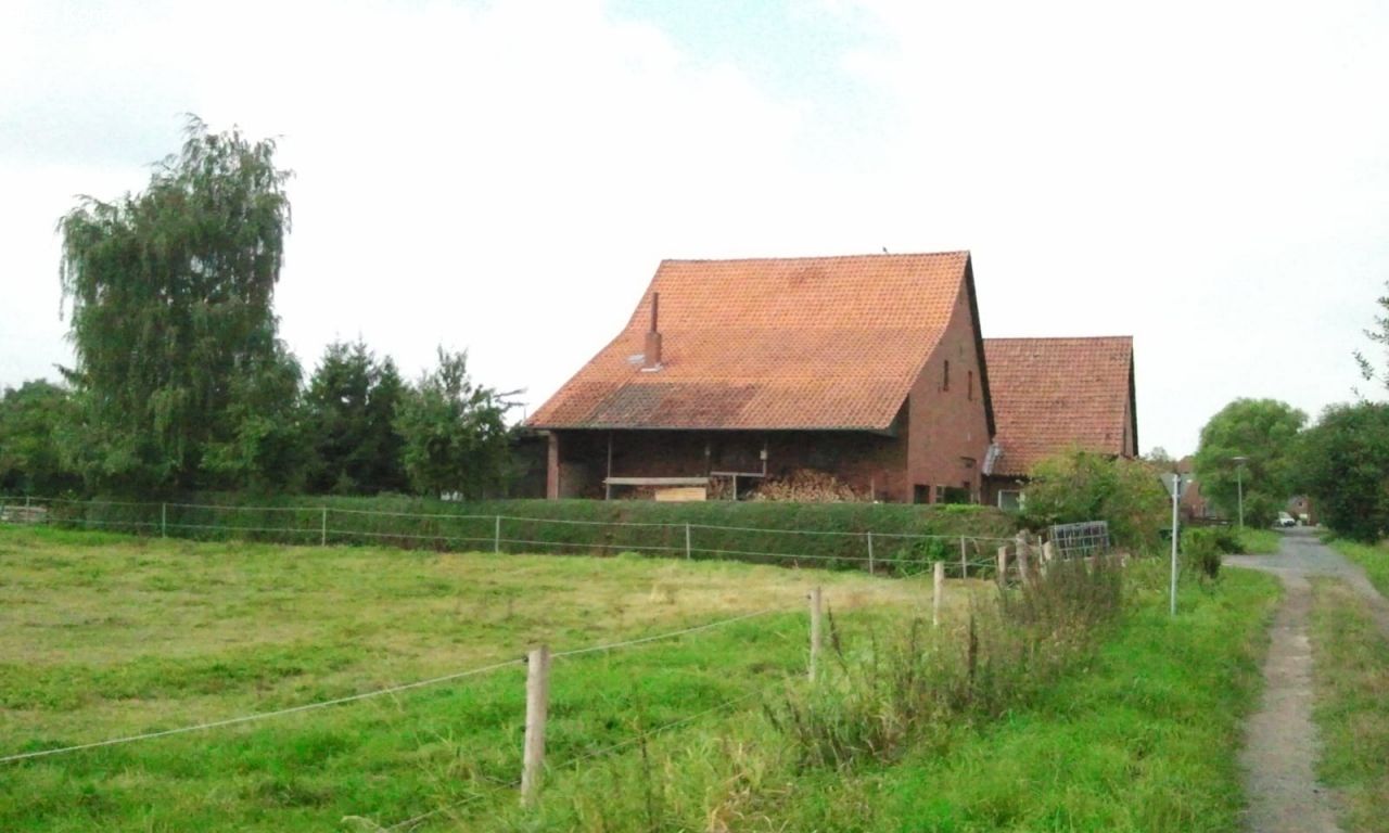 Außenansicht Viehaus Schleppdach